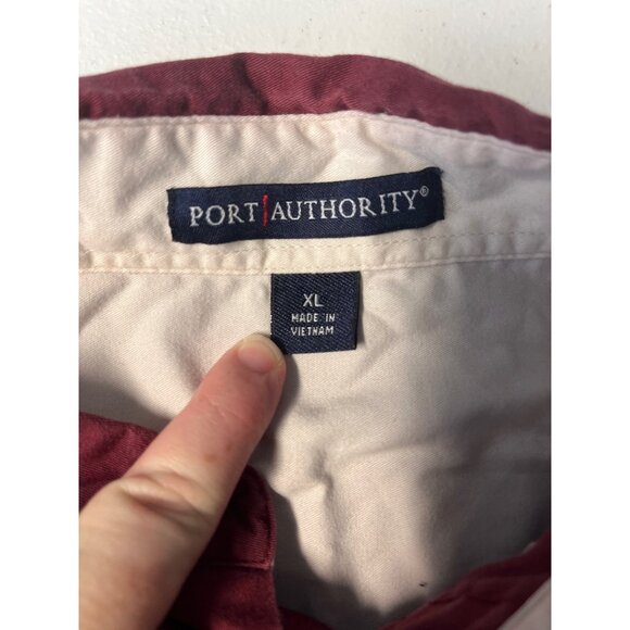 Life Style Realty Group Size XL Maroon Long Sleeve Button Down Collar Shirt - Picture 4 of 5